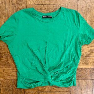 Green Zara Crop Top Size S